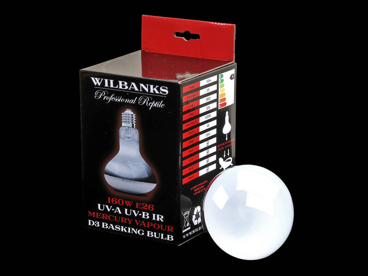 Wilbanks Professional Reptile 160w Mercury Vapor UVA UVB IR Bulb
