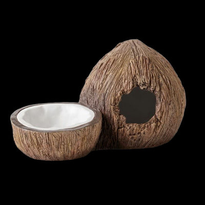 Exo Terra Coconut Hide with Water Dish