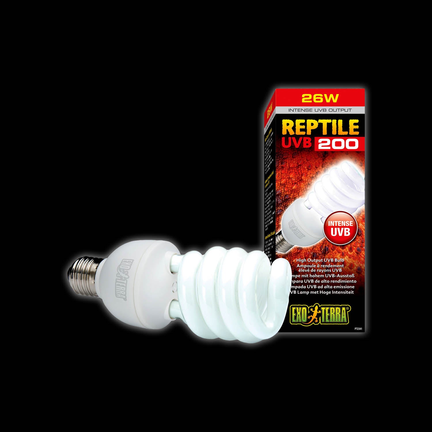Exo Terra Reptile UVB 200 Intense CFL Bulb Wilbanks Captive Bred Reptiles