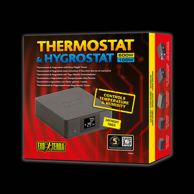 Exo Terra Thermostat & Hygrostat with Day/Night timer