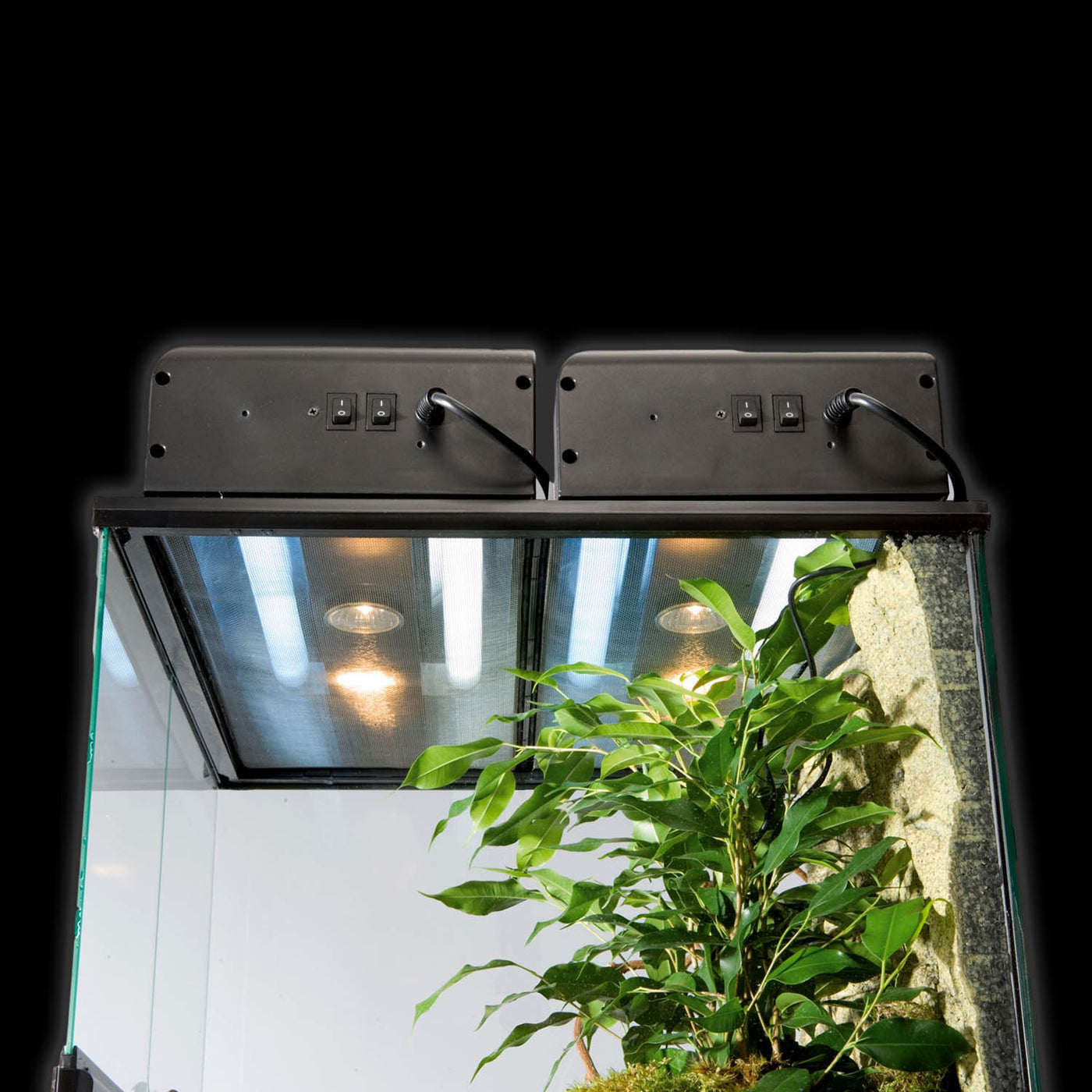 Exo Terra 18 inch Dual Top Fluorescent & Halogen Terrarium Canopy